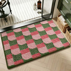 Plush Textured Zigzag Bath Mat