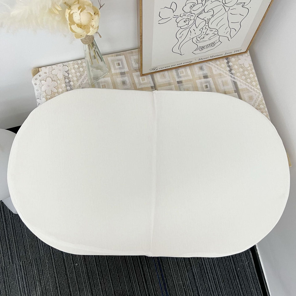 Organic Cotton Fitted Baby Changing Pad Cover with Elastic Skirt