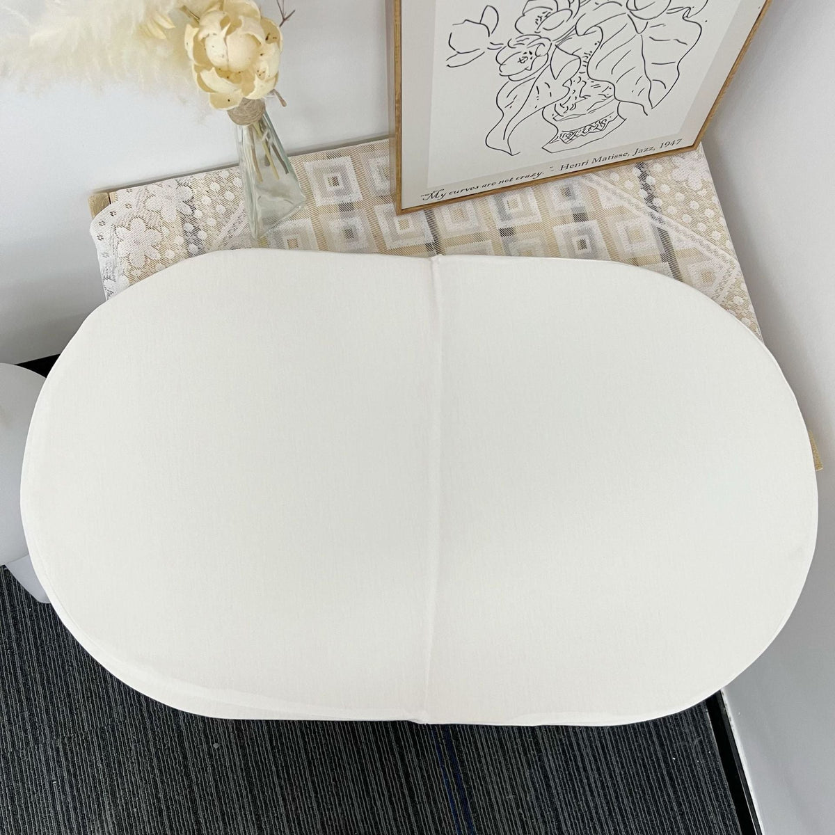 Organic Cotton Fitted Baby Changing Pad Cover with Elastic Skirt