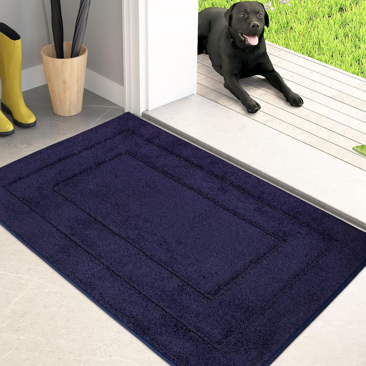 Plush Rectangular Bath Mat