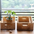Rectangular Handwoven Storage Organizer