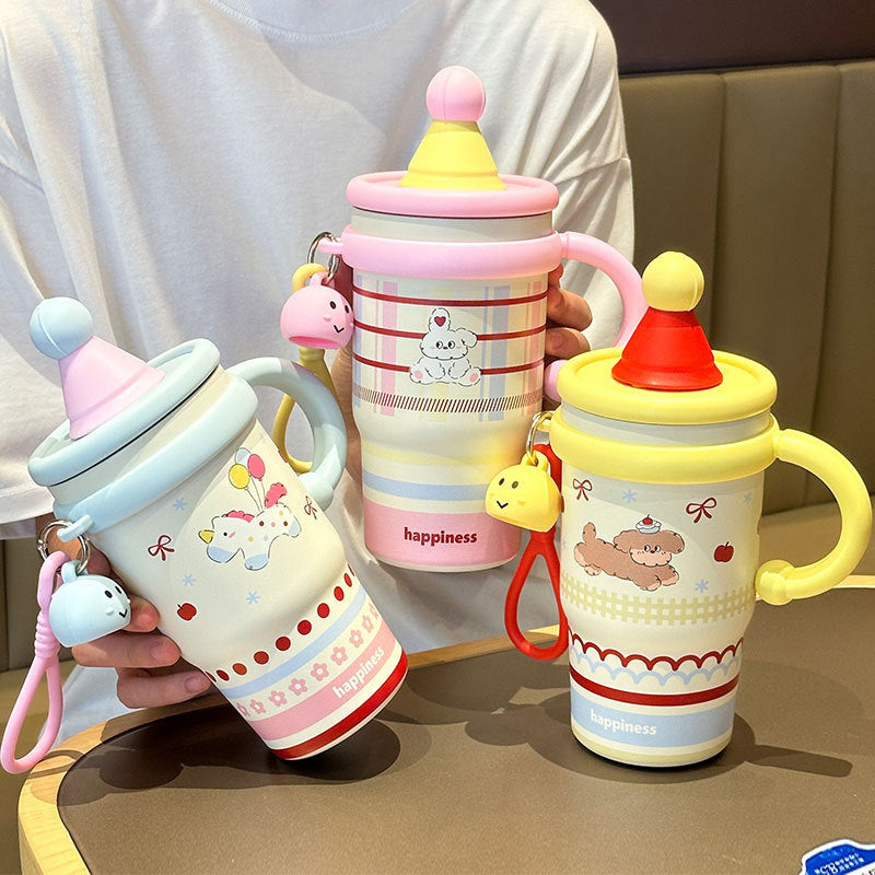 Playful Drinking Cup with Silicone Lid