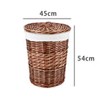 Round Laundry Basket with Lid