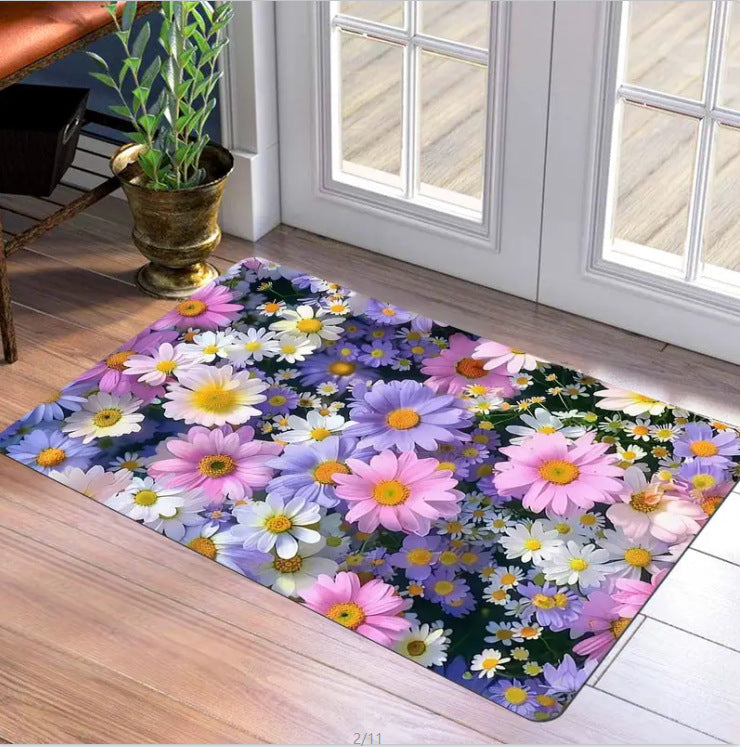 Dekorative Blumen-Bodenmatte