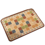 Bunte Bodenmatte im Patchwork-Design