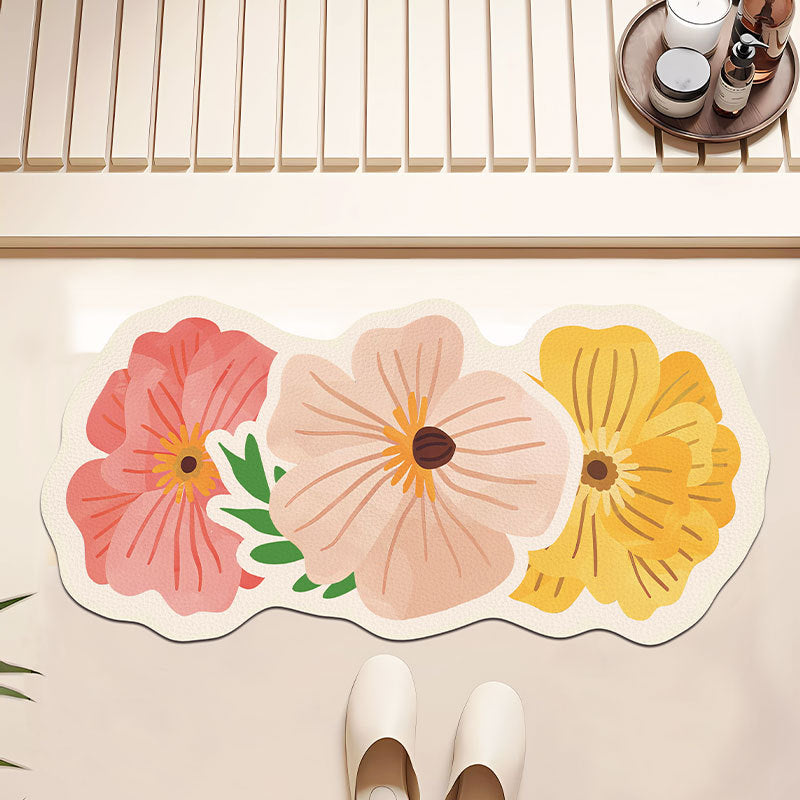 Dekorative Blumen-Badematte