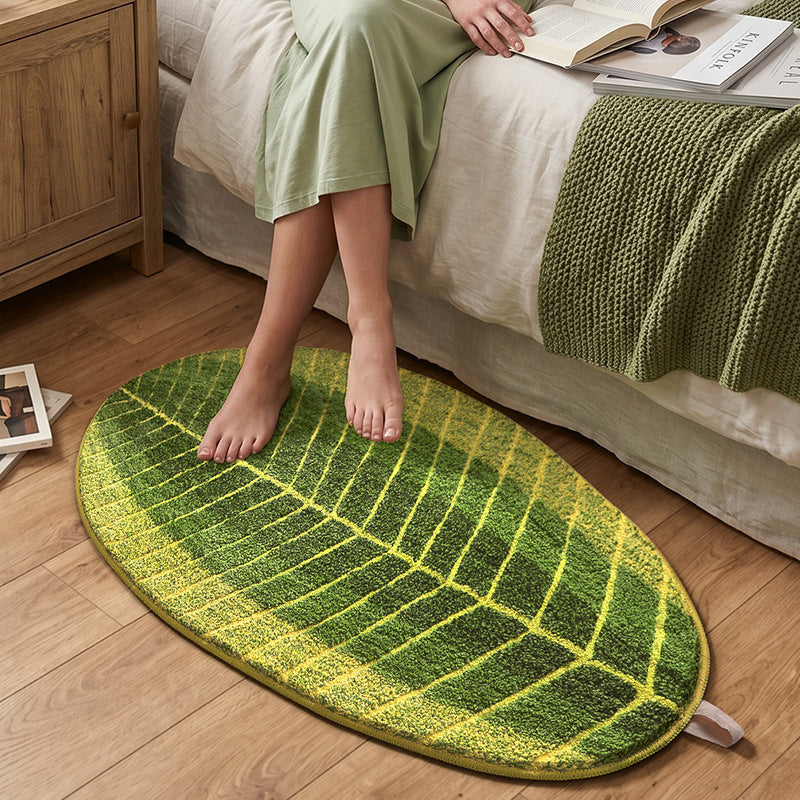 Monstera Leaf Shaped Area Rug