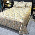 Floral Swan Print Bedspread