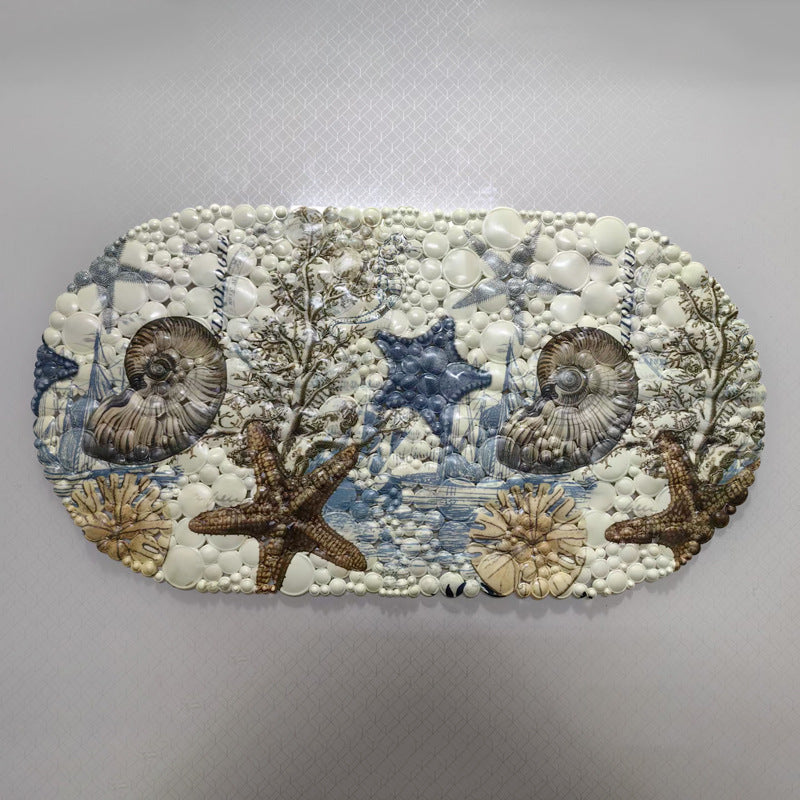 Coastal-Themed Memory-Foam-Badematte