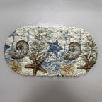 Coastal-Themed Memory-Foam-Badematte