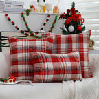 Quadratischer Webkissenbezug im Tweed-Look
