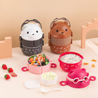 Bento-Lunchbox mit Bärenmotiv