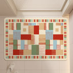 Stylish Geometric Pattern Bath Mat