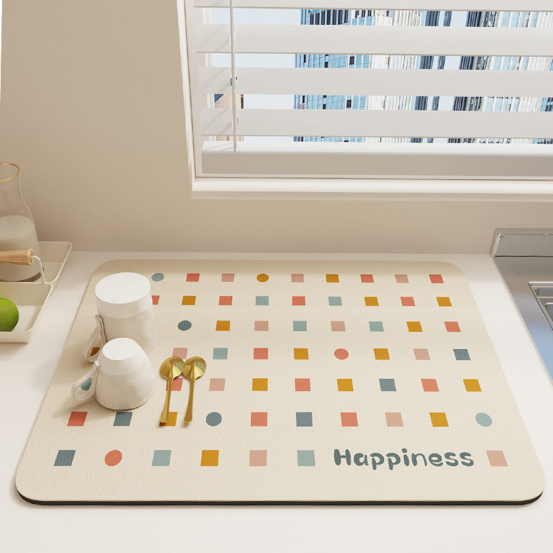 Geometric Patterned Kitchen Mat