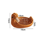 Decorative Woven Duck-Shaped Basket