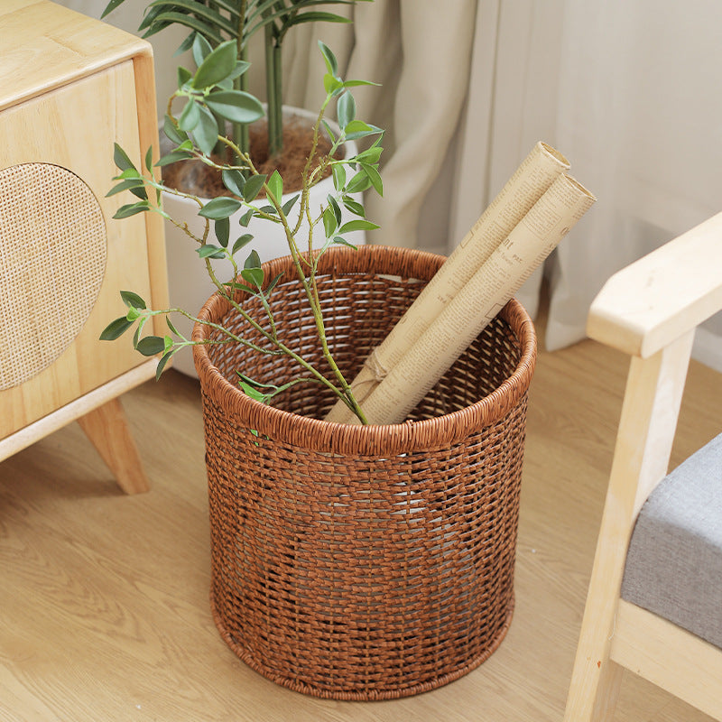 Handwoven Natural Material Storage Container