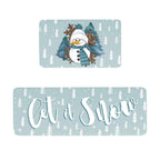 Festive Christmas-Themed Decorative Floor Mat