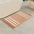 Textured Striped Bath Mat