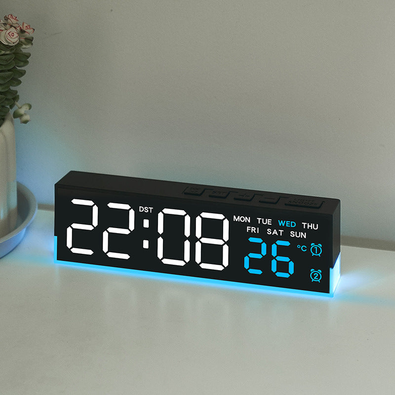 Digital Multifunctional LED Alarm Clock with Temperature and Weekday Display