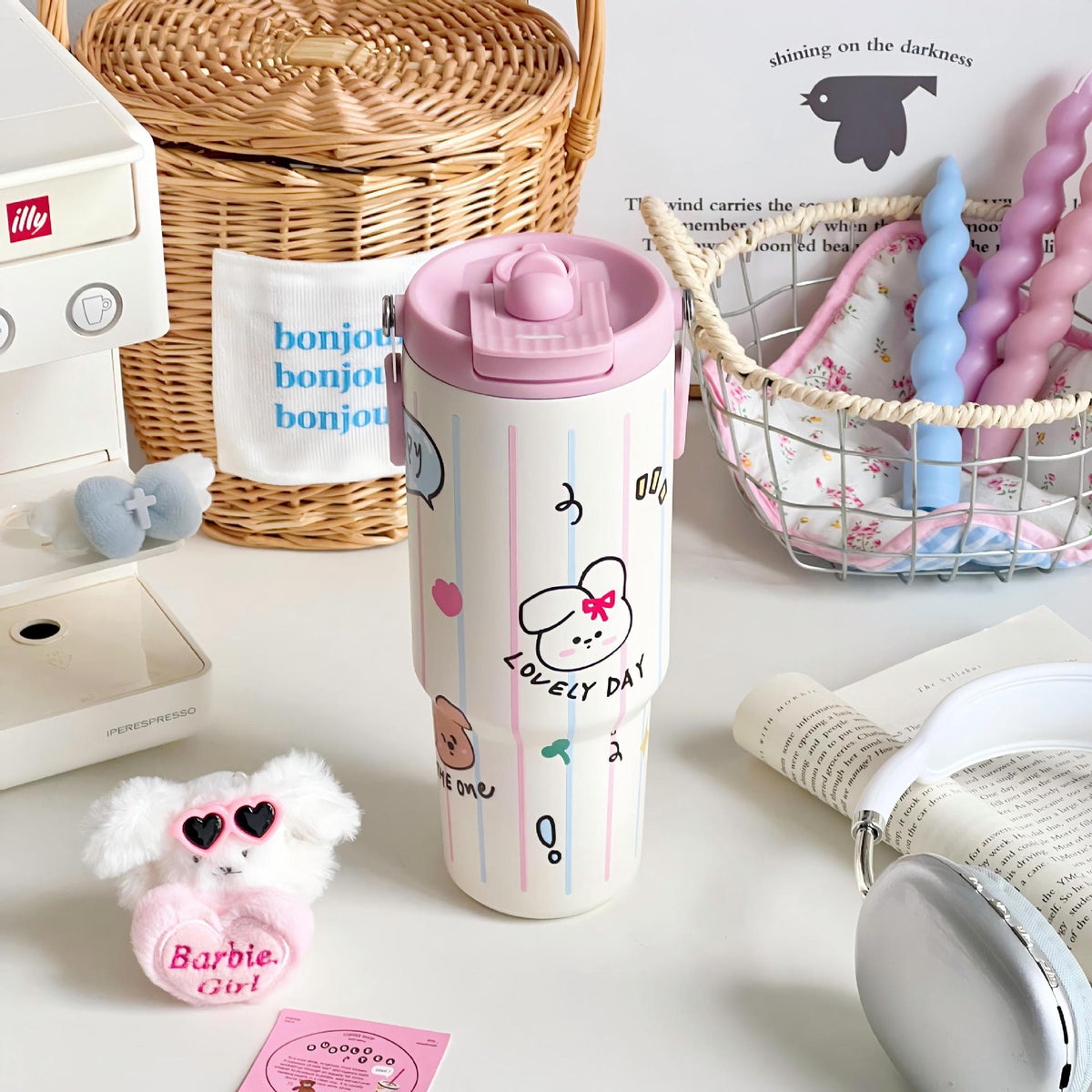 Insulated Bottle with Playful Design