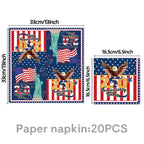 Patriotic Anniversary Disposable Tableware Party Kit