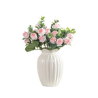 Elegant Textured Ceramic Flower Vase