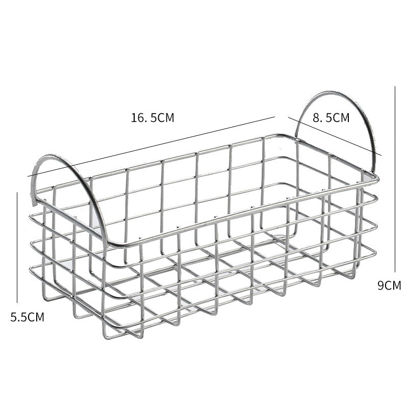 Wire Storage Basket with Ergonomic Handles