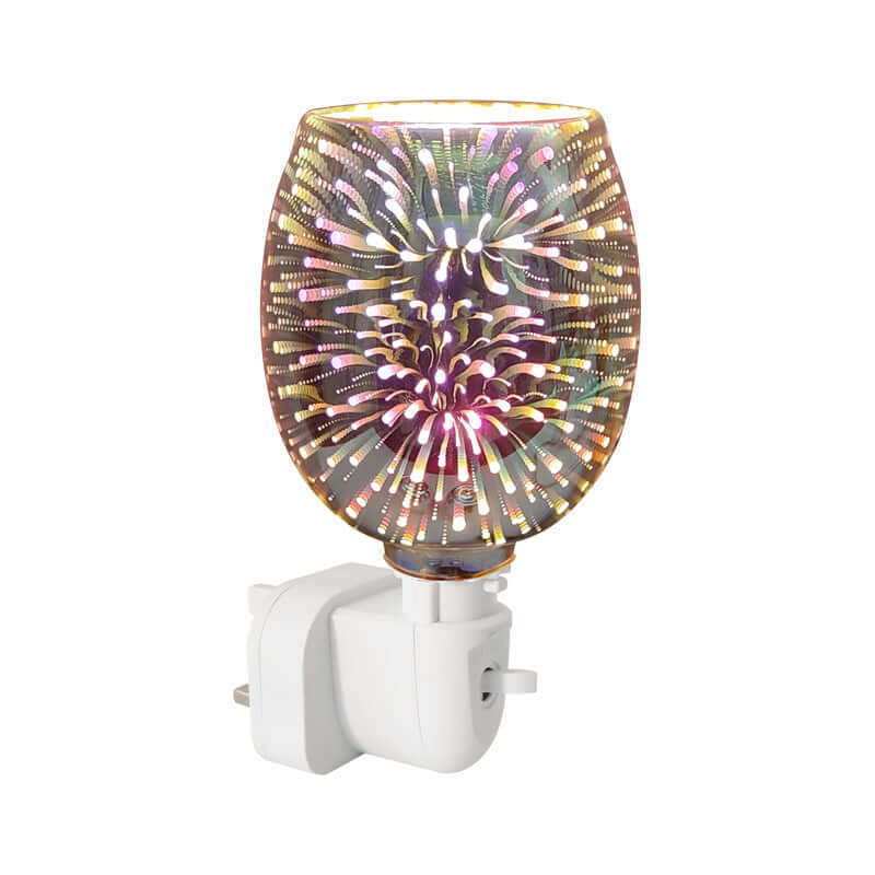 3D-Glas-Aromatherapie-Wachsschmelzlampe als Nachtlicht