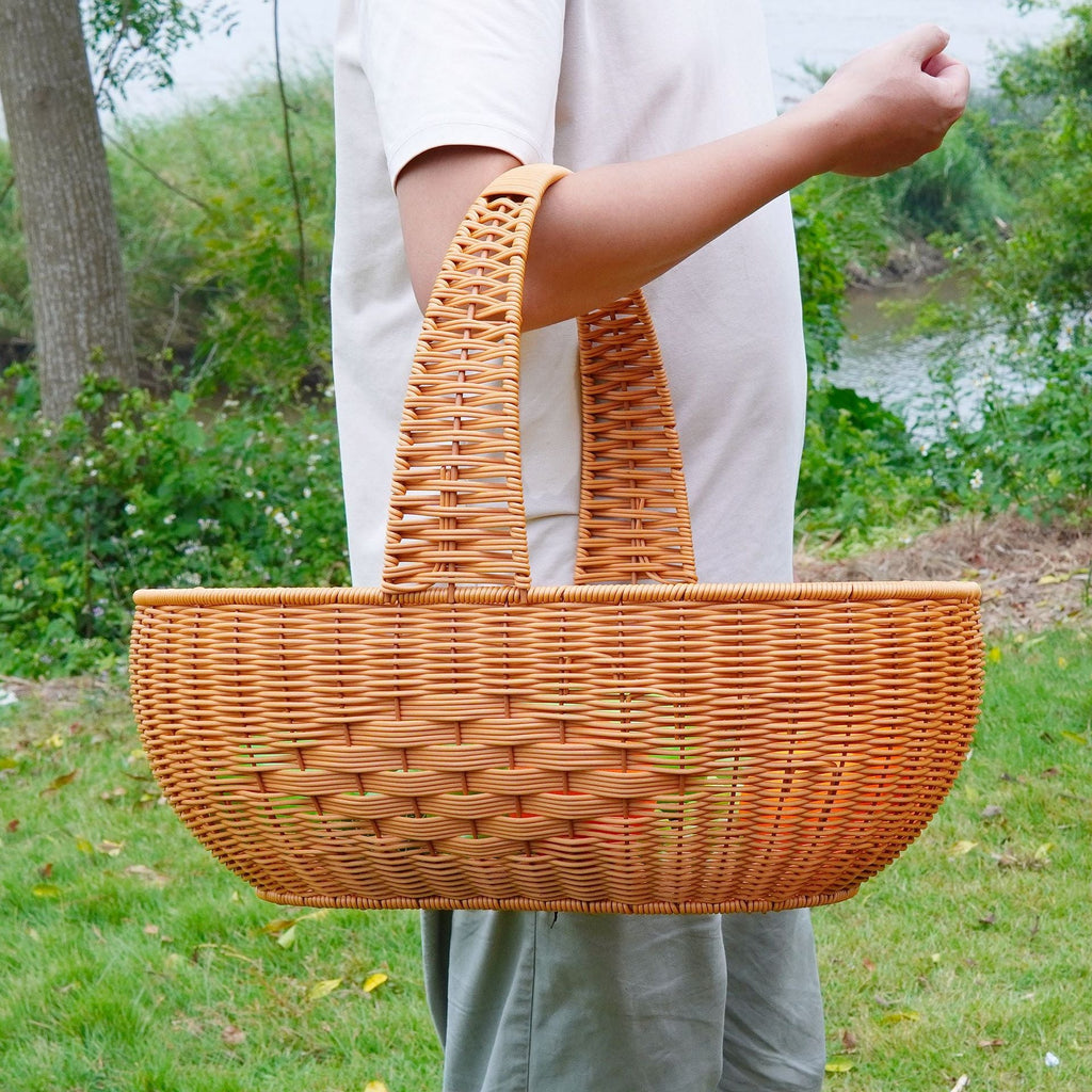Large Woven Garden Picnic Basket