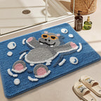 Plush Bunny-Themed Bath Mat