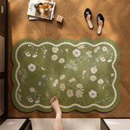Floral Embellished Area Mat