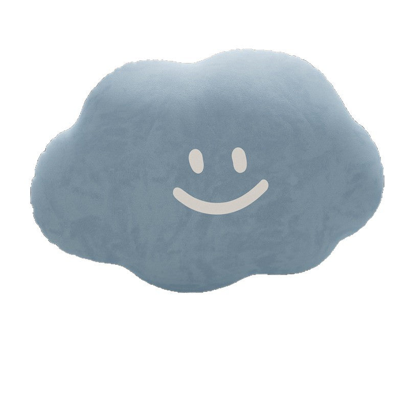 Wolkendesign-Dekokissen mit Samtbezug