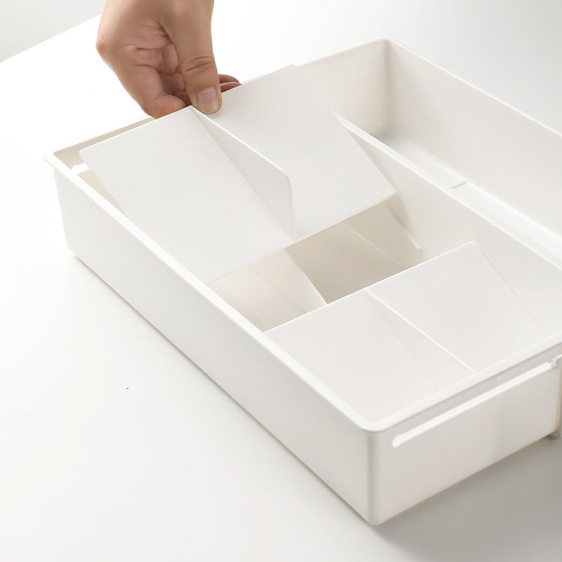 Sortierbox mit verstellbaren Fächern