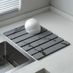 Elegant Marble Design Kitchen Draining Mat