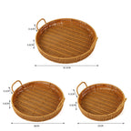 Round Woven Serving Tray
