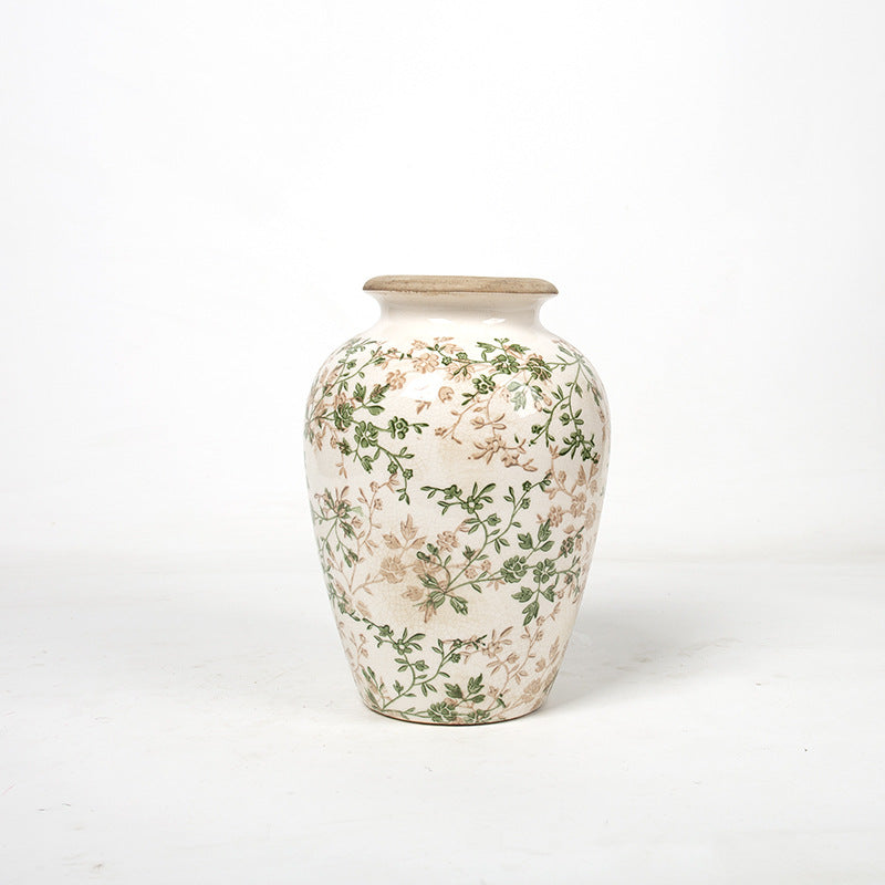 Elegante florale Keramik-Karaffe