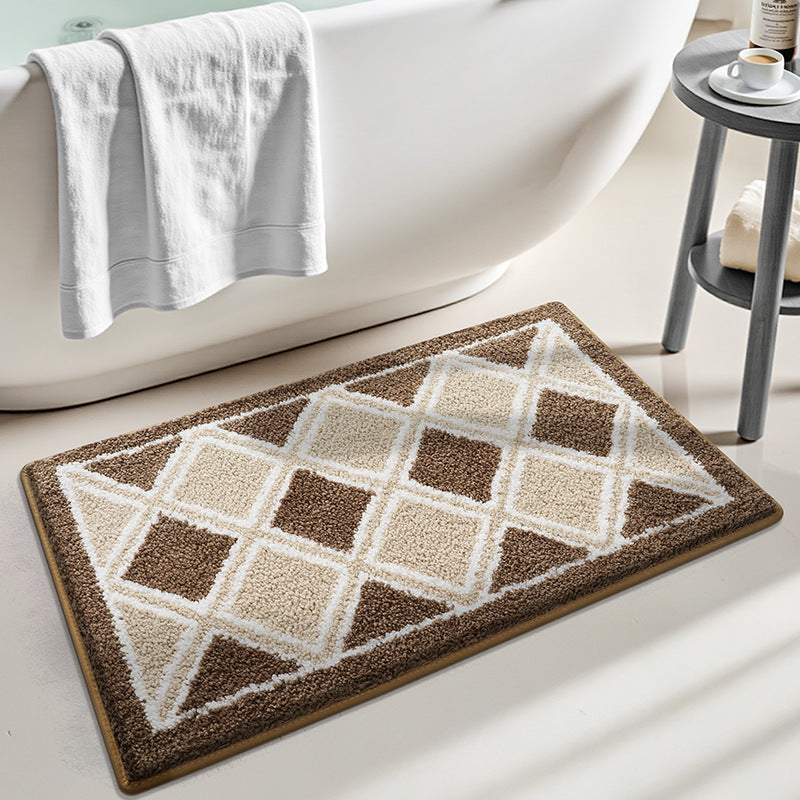 Turtle-Themed Plush Bath Mat
