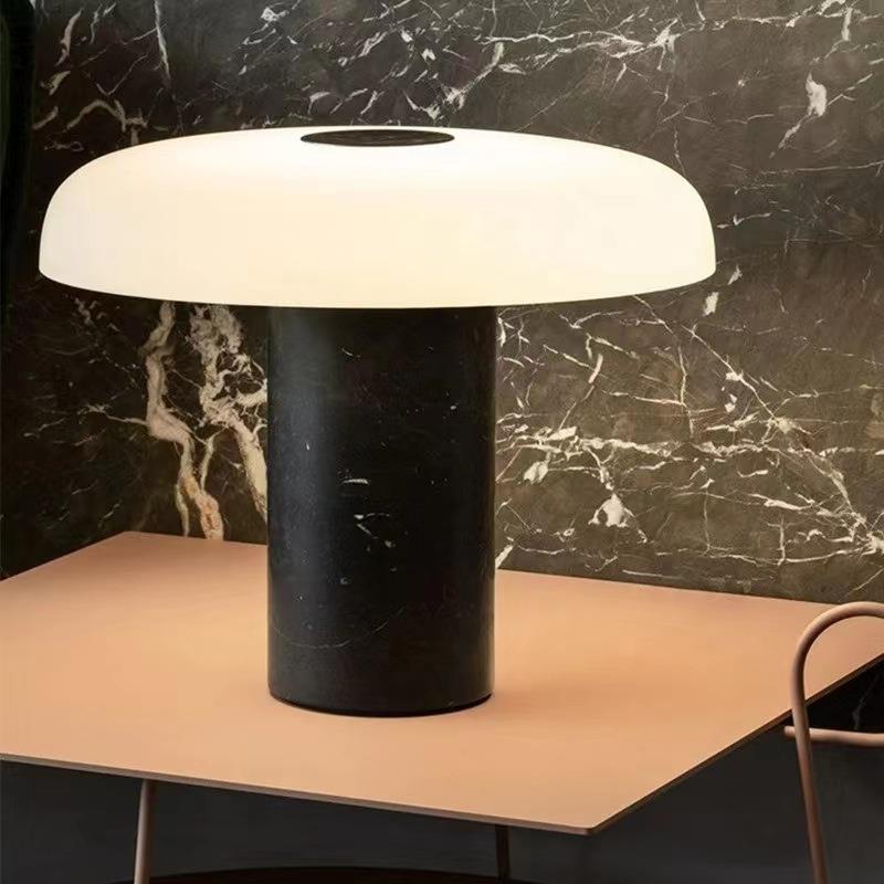 Contemporary Mushroom-Shaped Table Lamp