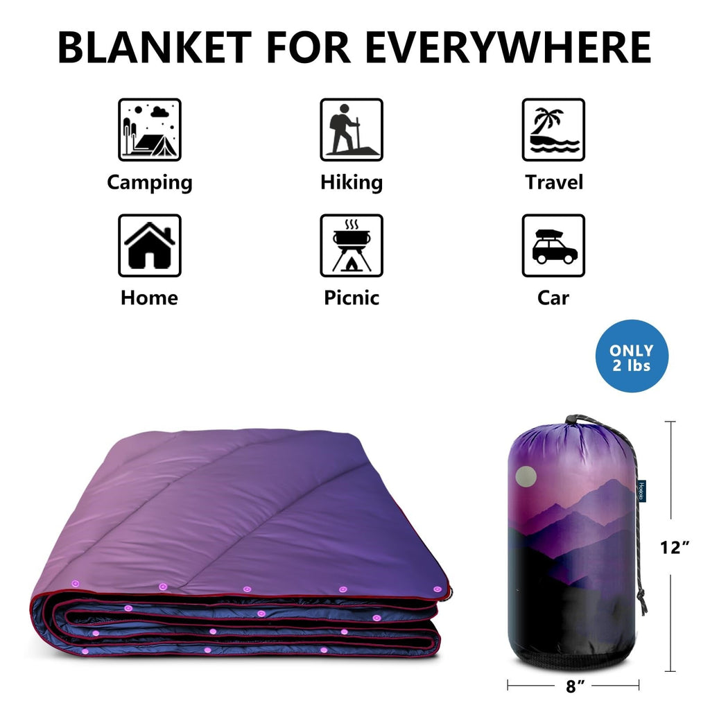 Unisex Travel Blanket with Thermal Insulating Filling
