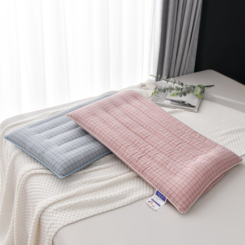 Ergonomic Dual-Layer Quilted Support Pillow