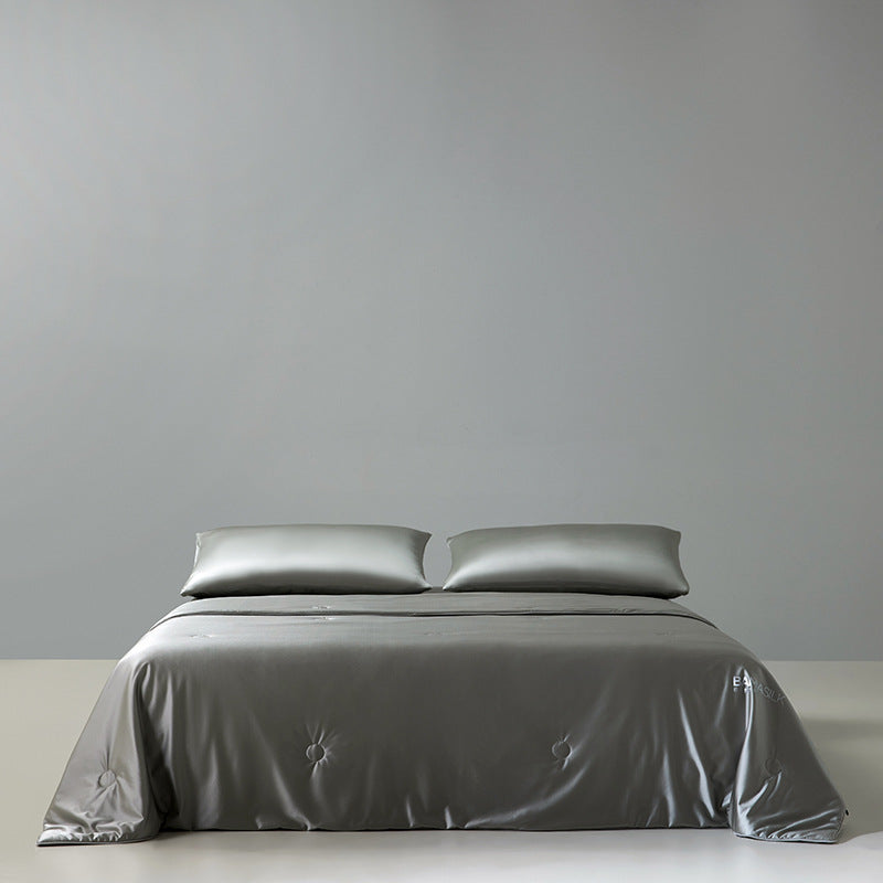 Women's Satin Duvet with Button Detail