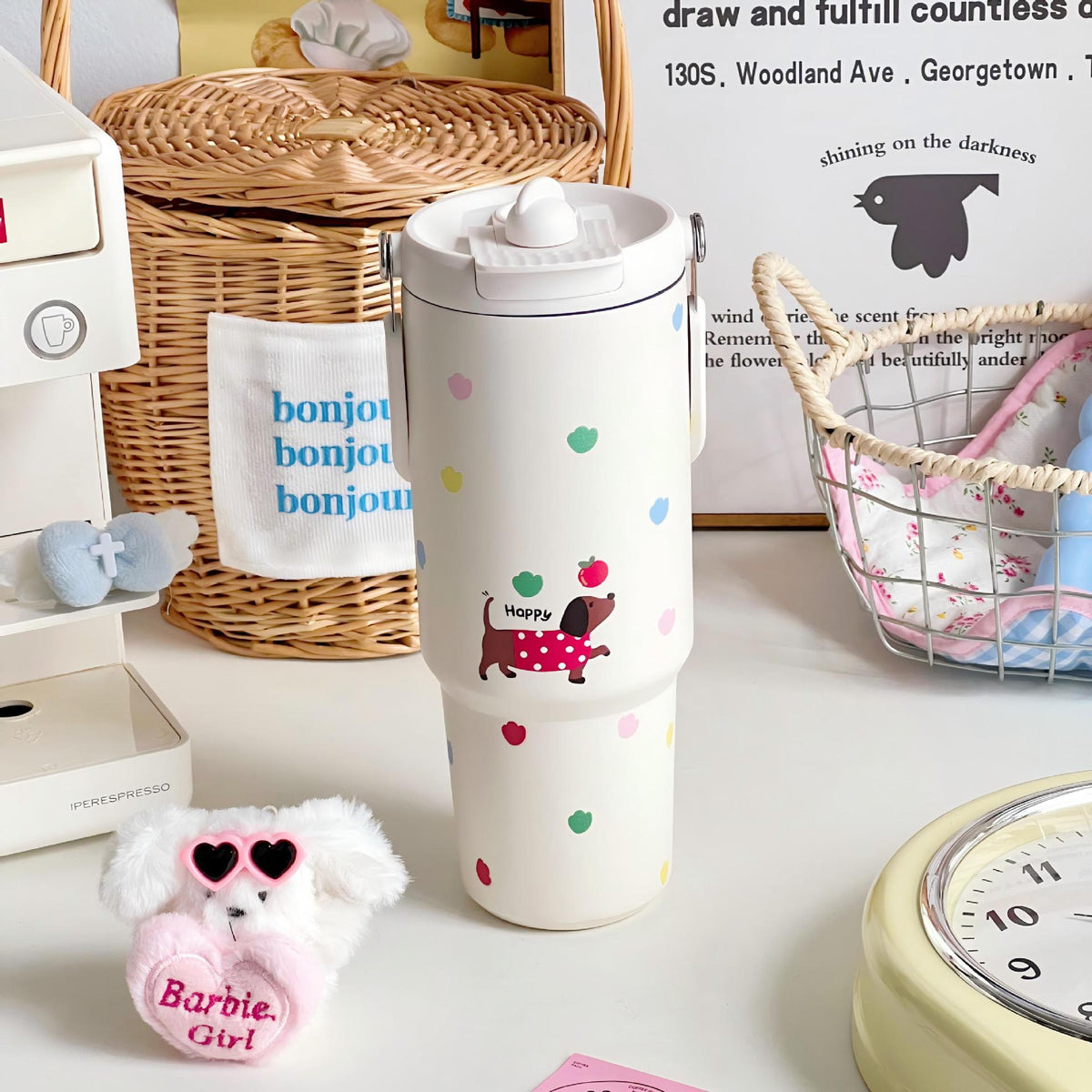 Insulated Bottle with Playful Design
