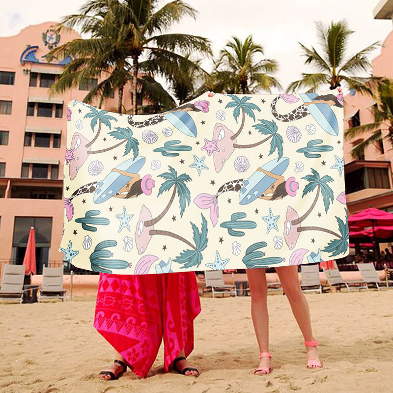 Stranddecke mit Kunst-Design