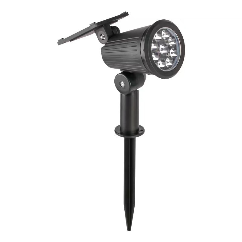 Verstellbarer Solar-LED-Gartenstrahler mit Erdspieß