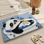 Turtle-Themed Plush Bath Mat