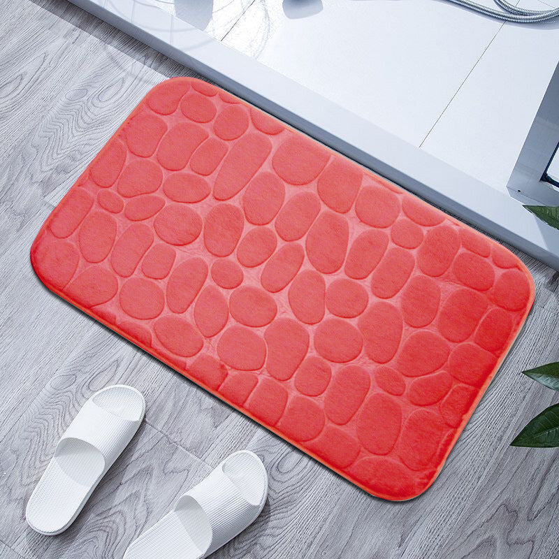 Plush Textured Bath Mat