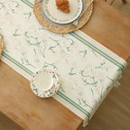 Woven Cotton Table Runner with Tassels