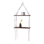 Macramé Floating Shelf Organizer