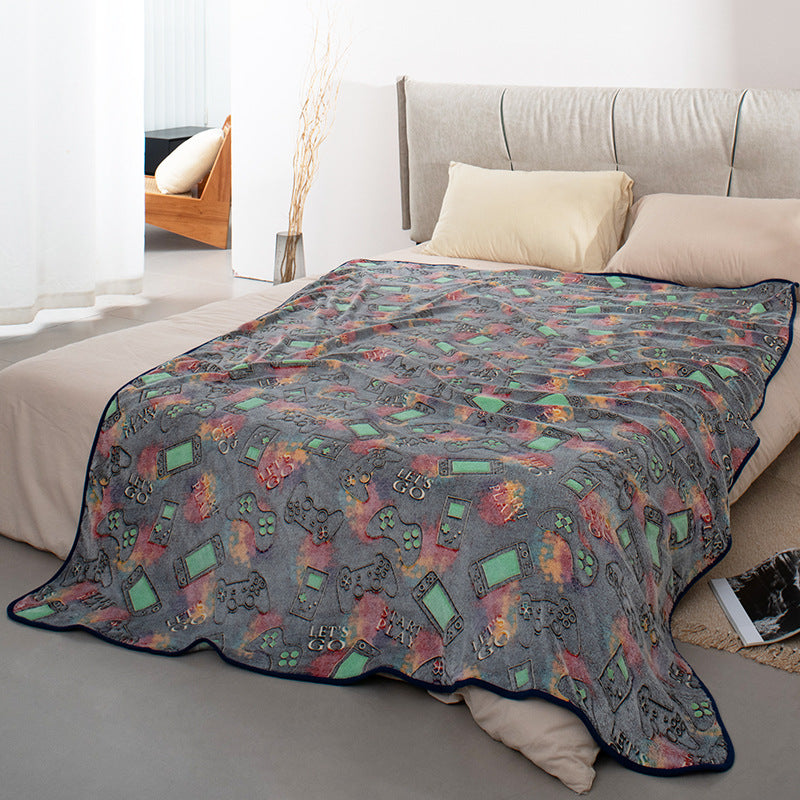 Cuddle Blanket with Gaming Motif