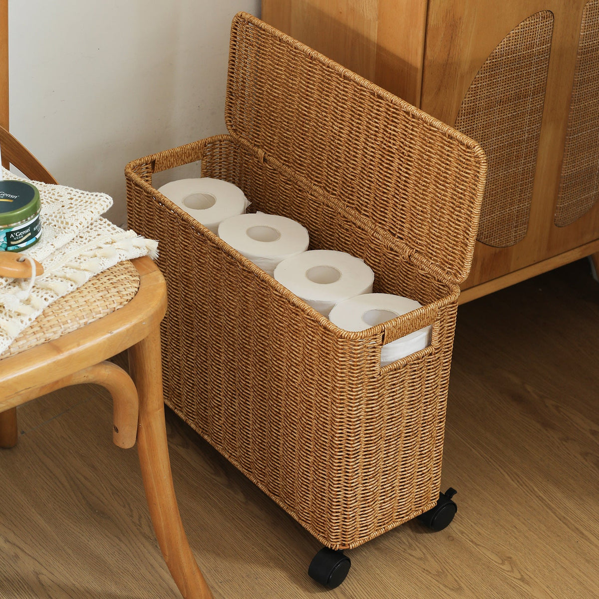 Mobile Woven Laundry Hamper